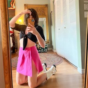 Hot Pink Mini Skirt